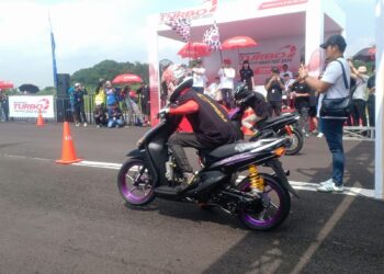 Ratusan Starter Serbu Pertamax Turbo Drag Fest di Tasikmalaya