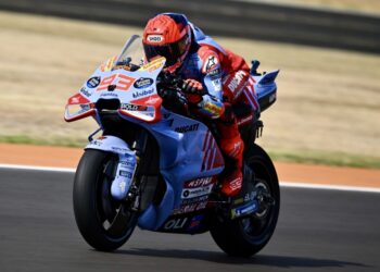 Marc Marquez Tersenyum Lebar Usai Patahkan Rekor Pecco Bagnaia di MotoGP Aragon 2024 Hari Pertama