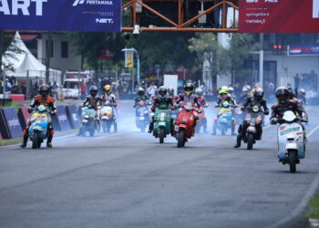 Penonton Membludak Lihat Persaingan Ketat Scooter Prix 2024