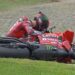 Sprint Race MotoGP Malaysia, Francesco Bagnaia Jatuh