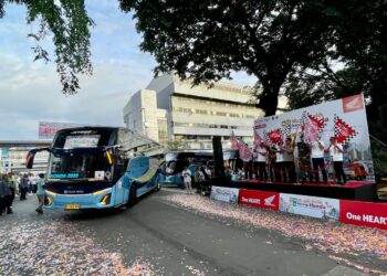 Mudik Balik Bareng Honda 2025 Diikuti 2.572 Konsumen, Berangkatkan 57 Bus dan 28 Truk