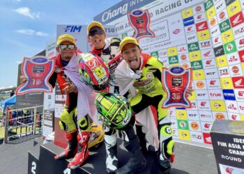 Anak Bangsa Sapu Bersih Podium Race 2 UB150 ARRC Thailand 2025