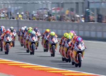 Start Pole Position Veda Ega Pratama Nyaris Podium di Race 1 Red Bull Rookies Cup Aragon 2025
