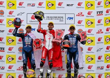 Tiga Anak Bangsa Kuasai Podium Race 1 SS600 ARRC Indonesia 2025