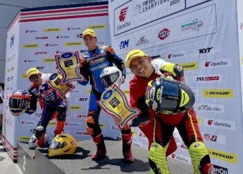 Alfi Husni Nyaris Kunci Juara Asia di Hasil Race 1 UB150 ARRC Malaysia 2025