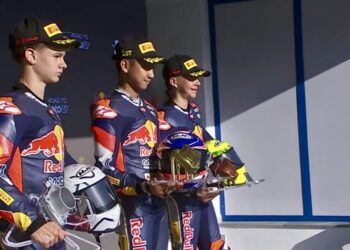 M Kiandra Ramadhipa Bikin Indonesia Raya Berkumandang di Red Bull Rookies Cup Spanyol 2026