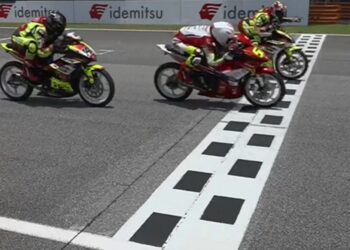 Dimas Juliatmoko dan Gupita Kresna Butuh Foto Finish di Race 1 UB150 ARRC Malaysia 2026