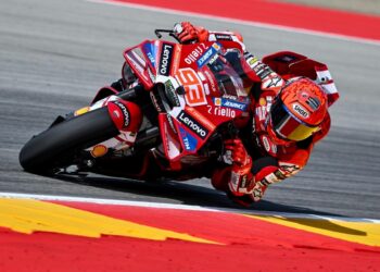 Marc Marquez tampil sebagai juara Hasil Sprint Race MotoGP Aragon 2026