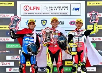 Tiga Pembalap Indonesia Sapu Bersih Hasil Race 1 UB150 ARRC Indonesia 2026