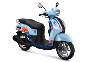 Yamaha Fazzio Sunset Blue Meluncur, Tampil Retro Summer Cocok Buat Anak Skena